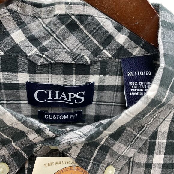 NWOT Chaps Ralph Lauren Shirt Men's XL Multicolor Plaid Long Sleeve Button Down - Picture 7 of 16